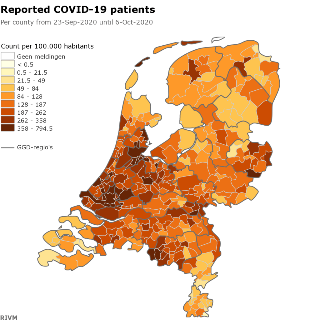 ολλανδία-κρούσματα-κορονοιός-χάρτης